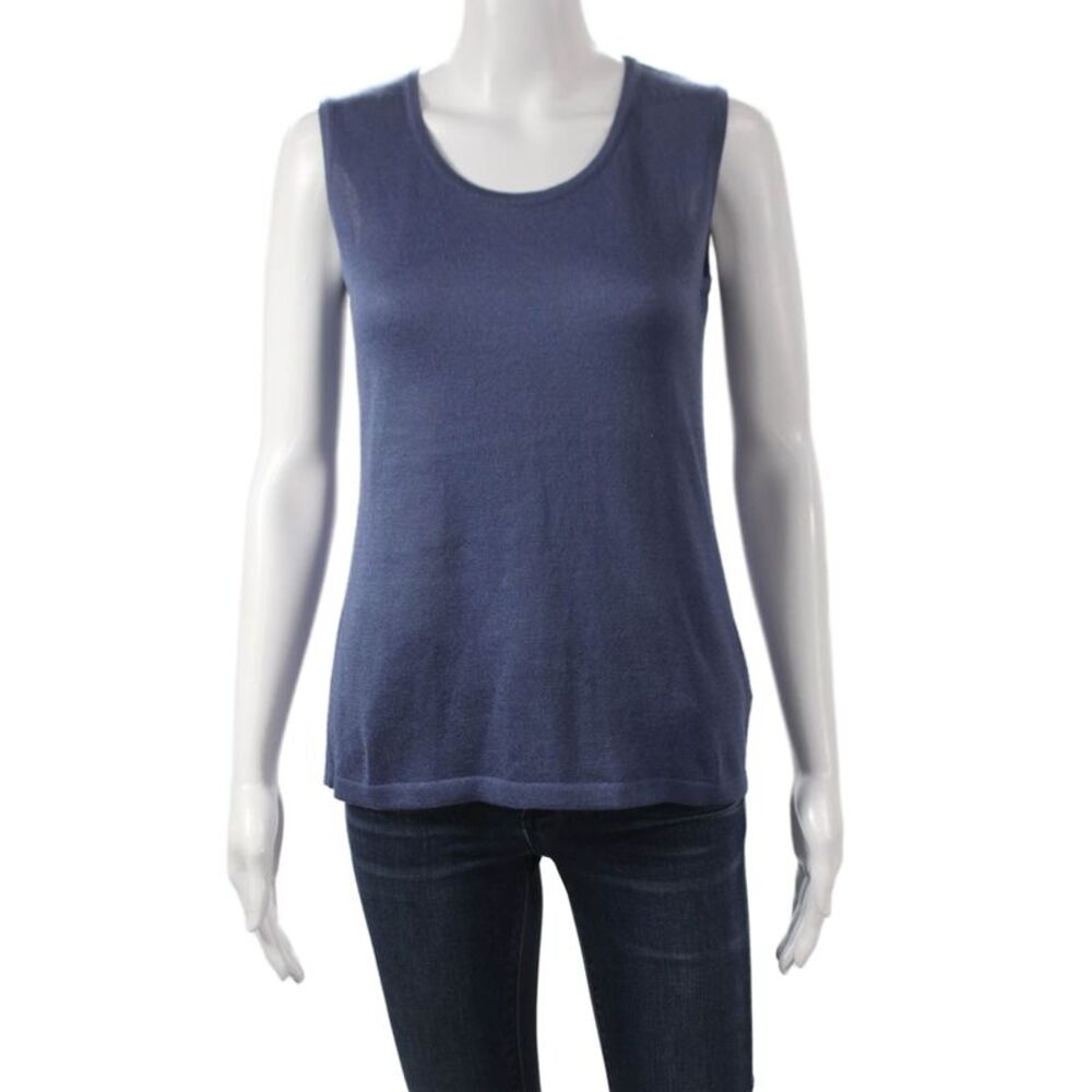 Jennifer Tyler Women Basic Tank Blue Sleeveless Size 44